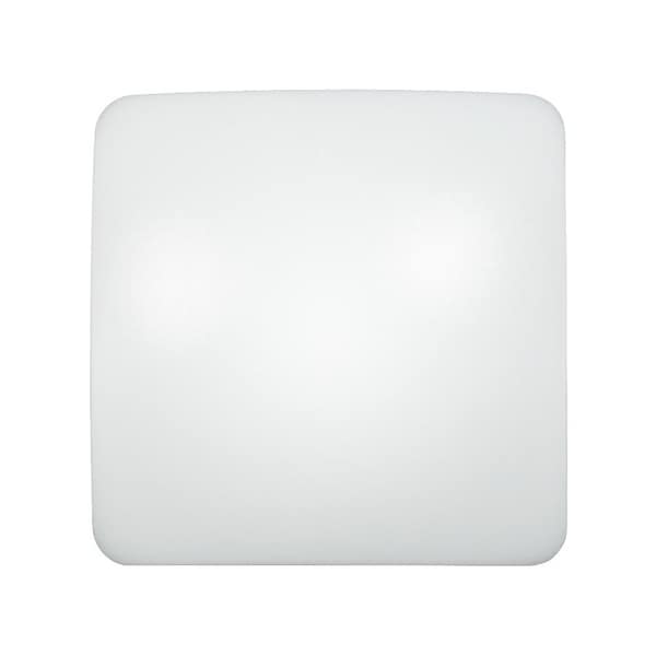 Jesco 14-inch Square Drum LED Acrylic Surface Mount 3000K RE-GEO-FM-91014-3080-WH - main